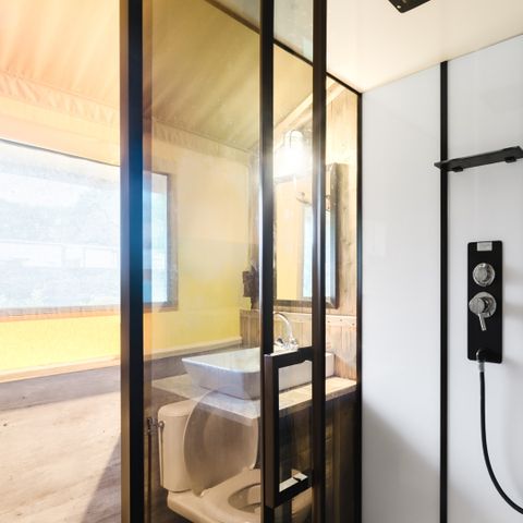 Safarizelt 6 Personen - einschließlich sanitärer Einrichtungen