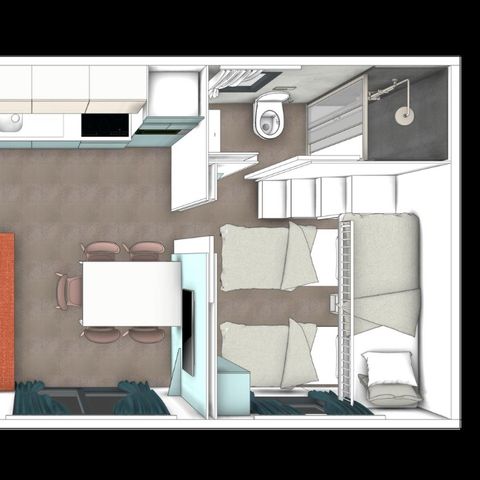 Mobilheim 5 Personen - Maxicaravan Eco Green
