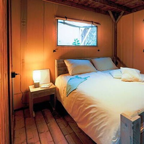 Safarizelt 6 personen - Safari Lodge Zelt | 3 Schlafz. | 6 Pers. | Erhöhte Terrasse | Klimaanlage