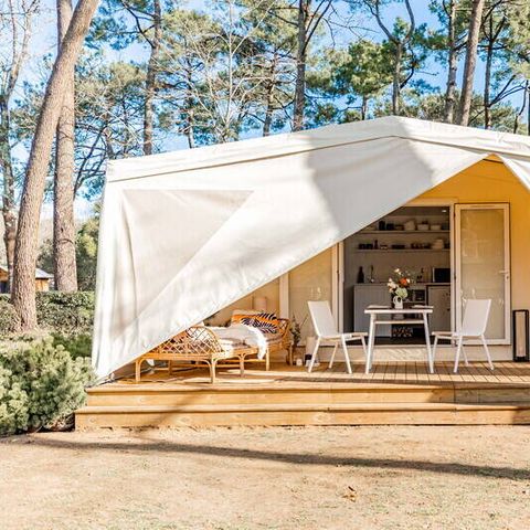 Bungalowzelt 4 personen - Coco Sweet | 2 Zi. | 4 Pers. | Erhöhte Terrasse | Ohne Bad | Klimaanlage