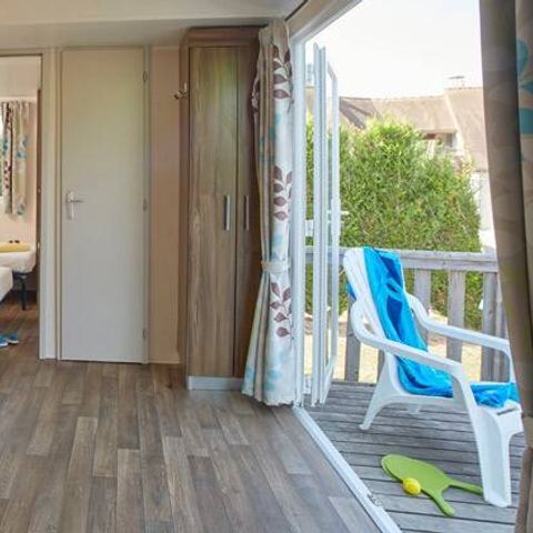 Bungalow 8 Personen - Mobilheim | Comfort | 3 Zi. | 6/8 Pers. | Erhöhte Terrasse