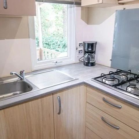 Mobilheim 6 Personen - Mobilheim | Comfort XL | 3 Zi. | 6 Pers. | Erhöhte Terrasse | Klima.