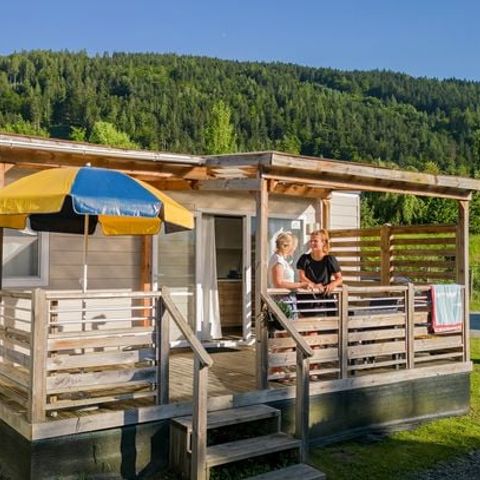 Mobilheim 6 Personen - Mobilheim | Comfort XL | 3 Zi. | 6 Pers. | Erhöhte Terrasse | Klima.