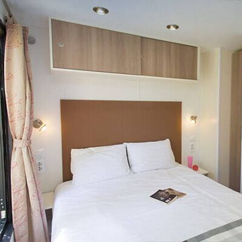 Bungalow 6 Personen - Mobilheim | Comfort | 2 Zi. | 4/6 Pers. | Erhöhte Terrasse | Klim.