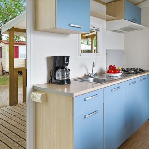 Mobilheim 4 personen - Classic | 2 Zi. | 4 Pers. | Erhöhte Terrasse | Klim.