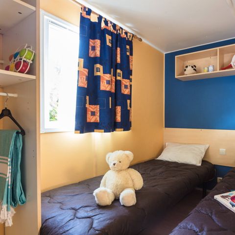 Mobilheim 6 Personen - Classic | 2 Schlafz. | 4/6 Pers. | Erhöhte Terrasse