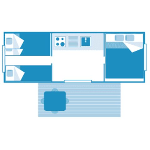 Mobilheim 5 Personen - Zelt Kenya 5p 2ch **