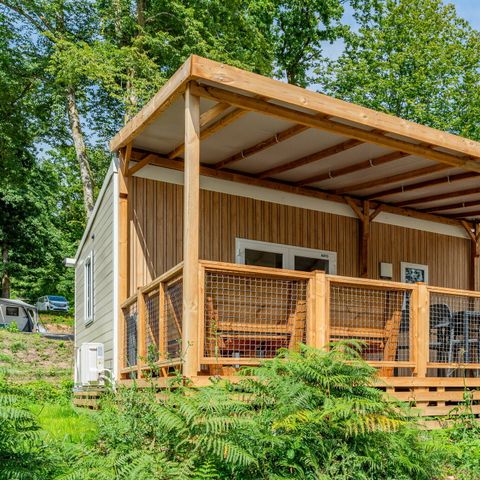 Mobilheim 4 Personen - Mobilheim | Premium | 2 Schlafz. | 4 Pers. | Terrasse Lounge | Klimaanlage | TV
