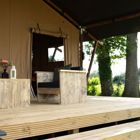 SafariZelt 5 Personen - Zelt Wood Prestige Plus 5Pers 2Sch 1SDB 38m²