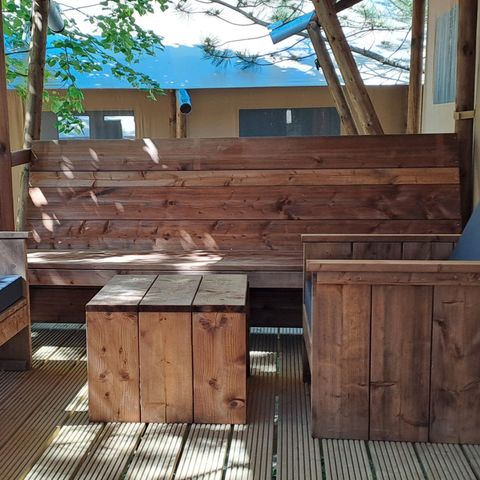 Safarizelt 6 Personen - Safari Prestige Plus 6pers 3ch 1SDB 49m²