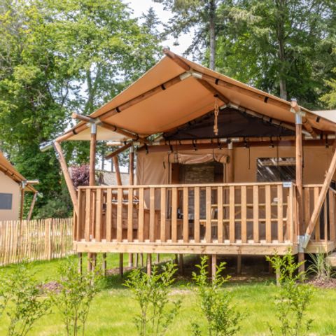 Safarizelt 6 Personen - Safari Prestige Plus 6pers 3ch 1SDB 49m²