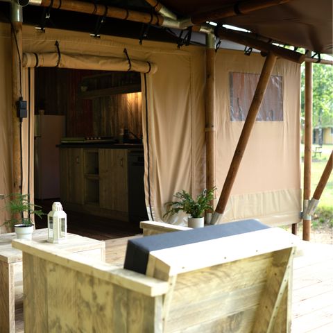 Safarizelt 6 Personen - Safari Prestige Plus 6pers 3ch 1SDB 49m²