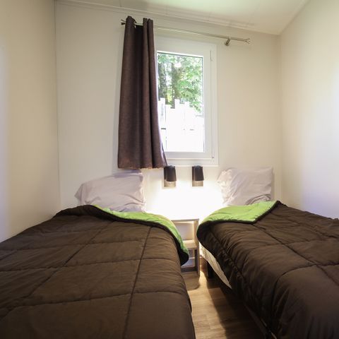 Lodge 4 personen - Lodge Family 34,02 m² - 2 Zimmer + Terrasse + TV