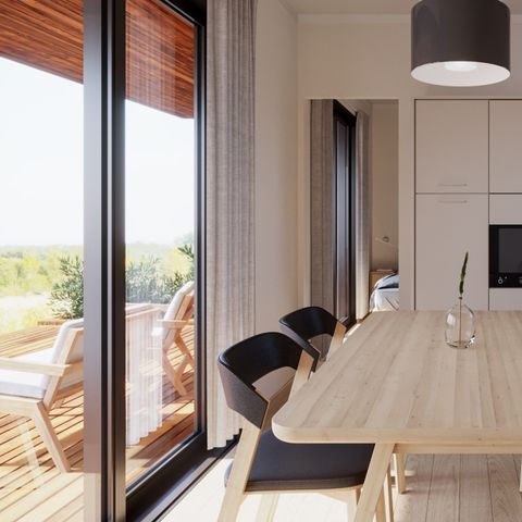 LODGE 6 Personen - Lodge Serenity 33,9 m² - 2 Schlafzimmer + 2 Bäder + Terrasse + TV