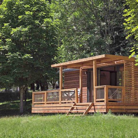 Chalet 4 personen - Chalet Portland 35 m² - 3 Zimmer + Überdachte Terrasse + TV