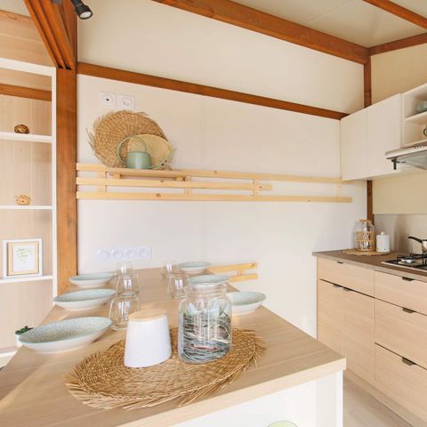 Chalet 4 personen - Chalet Portland 35 m² - 3 Zimmer + Überdachte Terrasse + TV