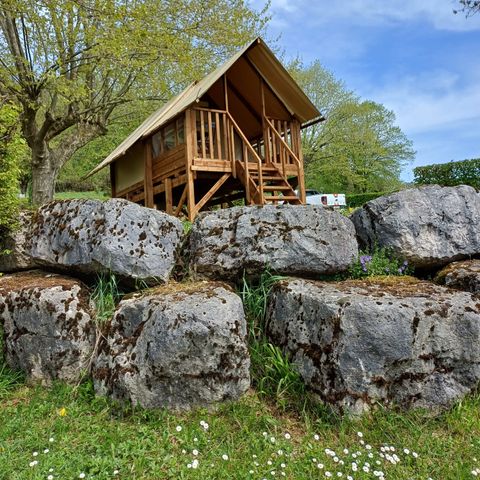 Zelt 2 Personen - Lodge-Zelt Cyclo'Oh - Ohne Sanitäranlagen