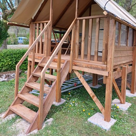 Zelt 2 Personen - Lodge-Zelt Cyclo'Oh - Ohne Sanitäranlagen