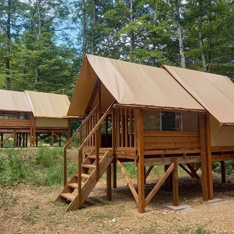 Zelt 2 Personen - Lodge-Zelt Cyclo'Oh - Ohne Sanitäranlagen