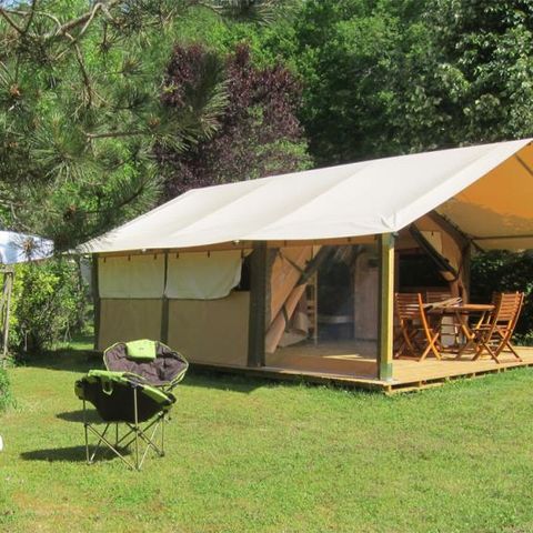 Safarizelt 5 Personen - Lodge VICTORIA 30m² - Luxusausführung (Samstag bis Samstag)