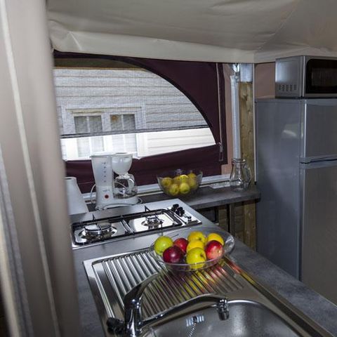 Safarizelt 5 Personen - Lodge NIAGARA 40m² mit Bad (Samstag bis Samstag)