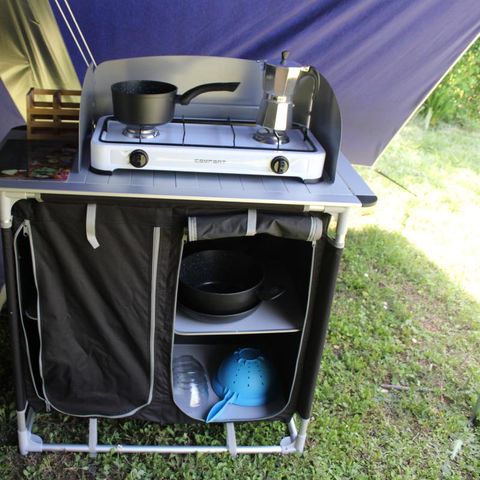 Zelt 4 personen - Tribu-Zelt - 2 Zimmer - Ohne Sanitäranlagen