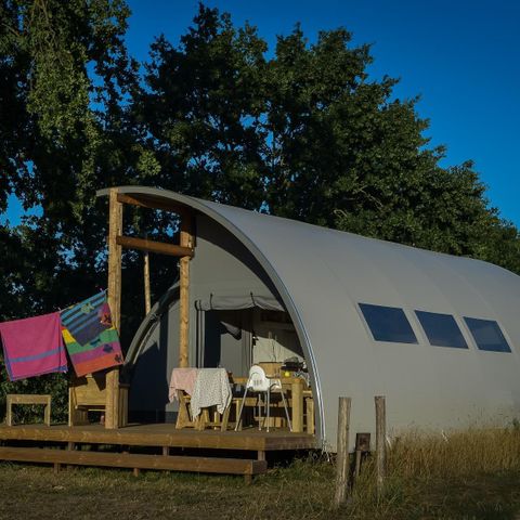 LODGE 5 Personen - Panorama mit privaten Sanitäranlagen