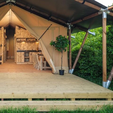 SafariZelt 8 Personen - mit eigenem Bad