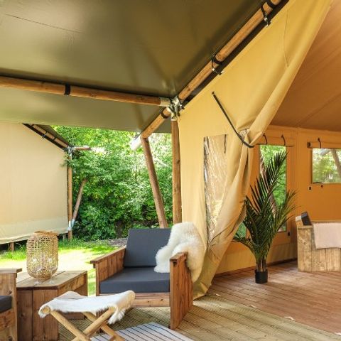 SafariZelt 8 Personen - mit eigenem Bad