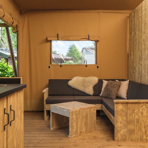 SafariZelt 5 Personen - Safari-Suite mit eigenem Bad