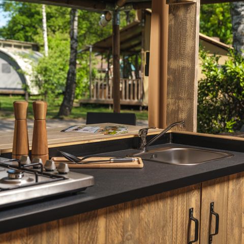 SafariZelt 5 Personen - Safari-Suite mit eigenem Bad