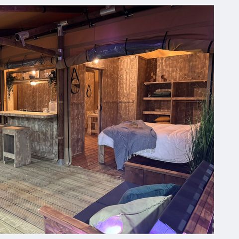 SafariZelt 5 Personen - Safari-Suite mit eigenem Bad | 5 Personen