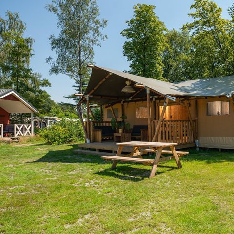 Safarizelt 8 Personen - Safarizelt mit privaten sanitären Anlagen | 8 Personen