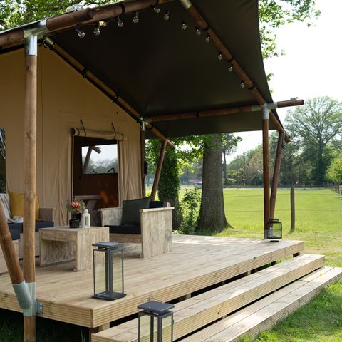 SafariZelt 8 Personen - Safarizelt mit privaten sanitären Anlagen | 8 Personen