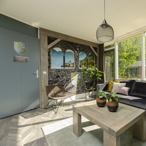 Bungalow 5 Personen - Baby- und Kinderbungalow 'Ritter und Prinzessinnen' mit Sauna und Sprudelbad