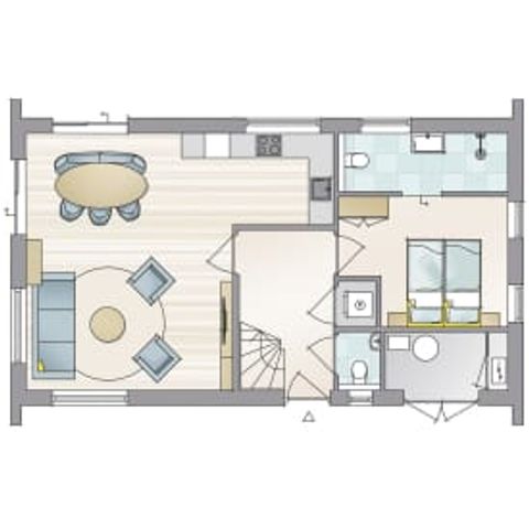 Villa 6 Personen - Luxe villa Comfort 1-6 p