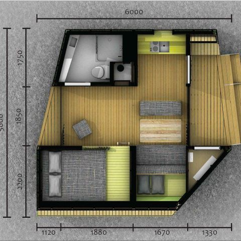 Studio 4 Personen - Studio Trek-in