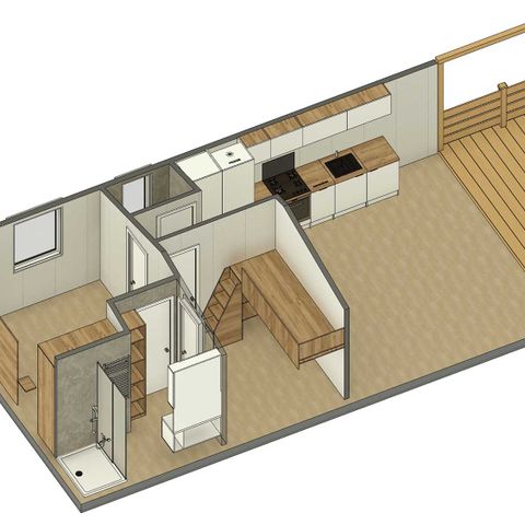 Chalet 4 Personen - 4 Pers. Chalet Tuinfluiter