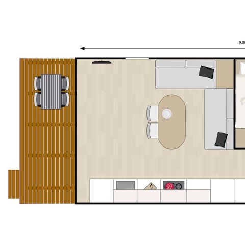 Chalet 4 Personen - 4 Pers. Chalet Tuinfluiter