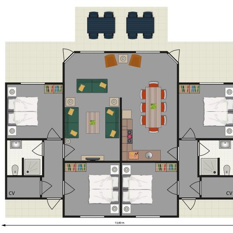 FERIENHAUS 8 Personen - 8 Pers. vakantiehuisje Heidestein