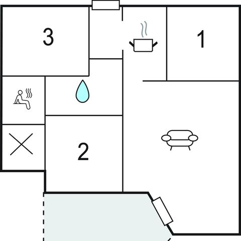 Mobilheim 2 Personen - Mobilheim/Chalet DSH601
