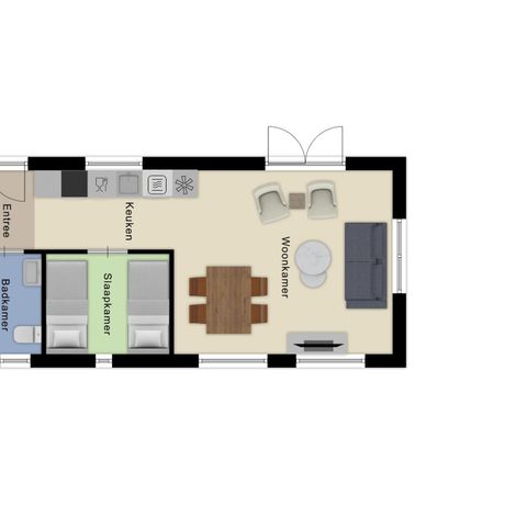 Bungalow 4 Personen - Modul Holz 4-Personen-Whirlpool