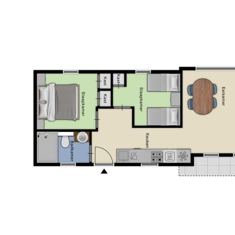 Bungalow 4 Personen - Modul