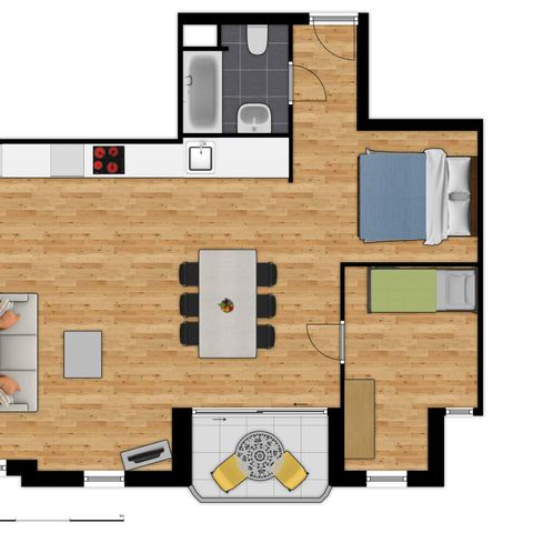 Wohnung 6 personen - Suite mit Meerblick