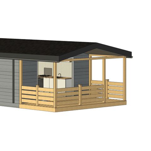 Chalet 4 Personen - 4 Pers. Chalet Tuinfluiter