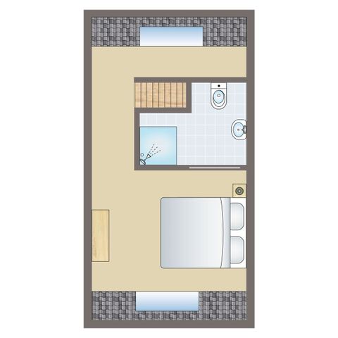 Bungalow 2 Personen - Typ 2A