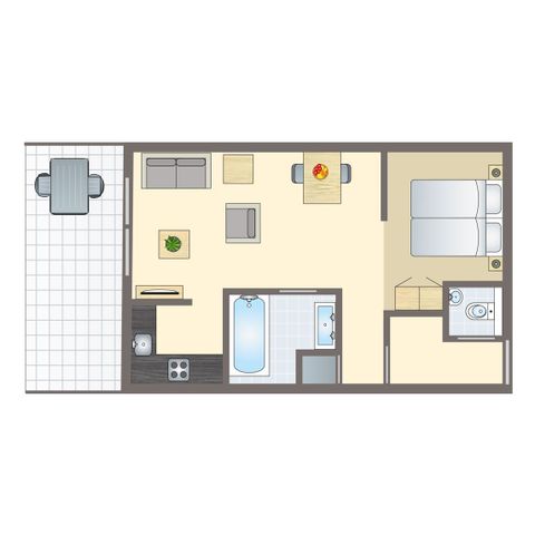 Wohnung 2 personen - 2CA