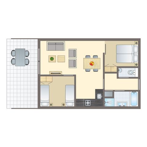 Apartement 4 Personen - 4CA