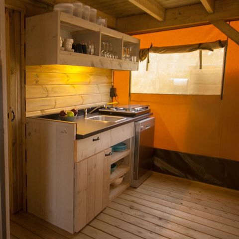 Safarizelt 8 Personen - Sanddorn