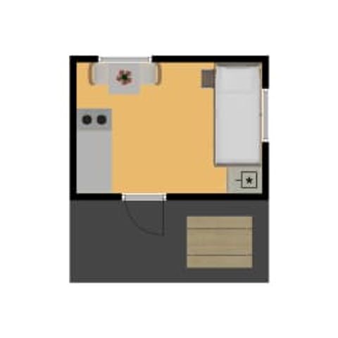 Chalet 2 Personen - Camping Chalet Zeekraal